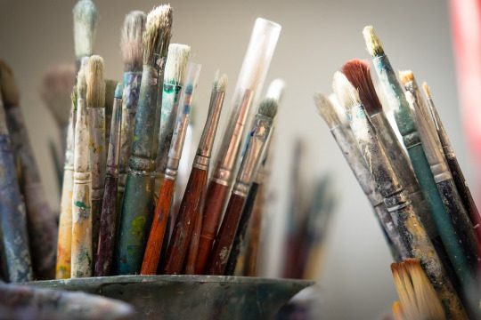 artist studio colorful